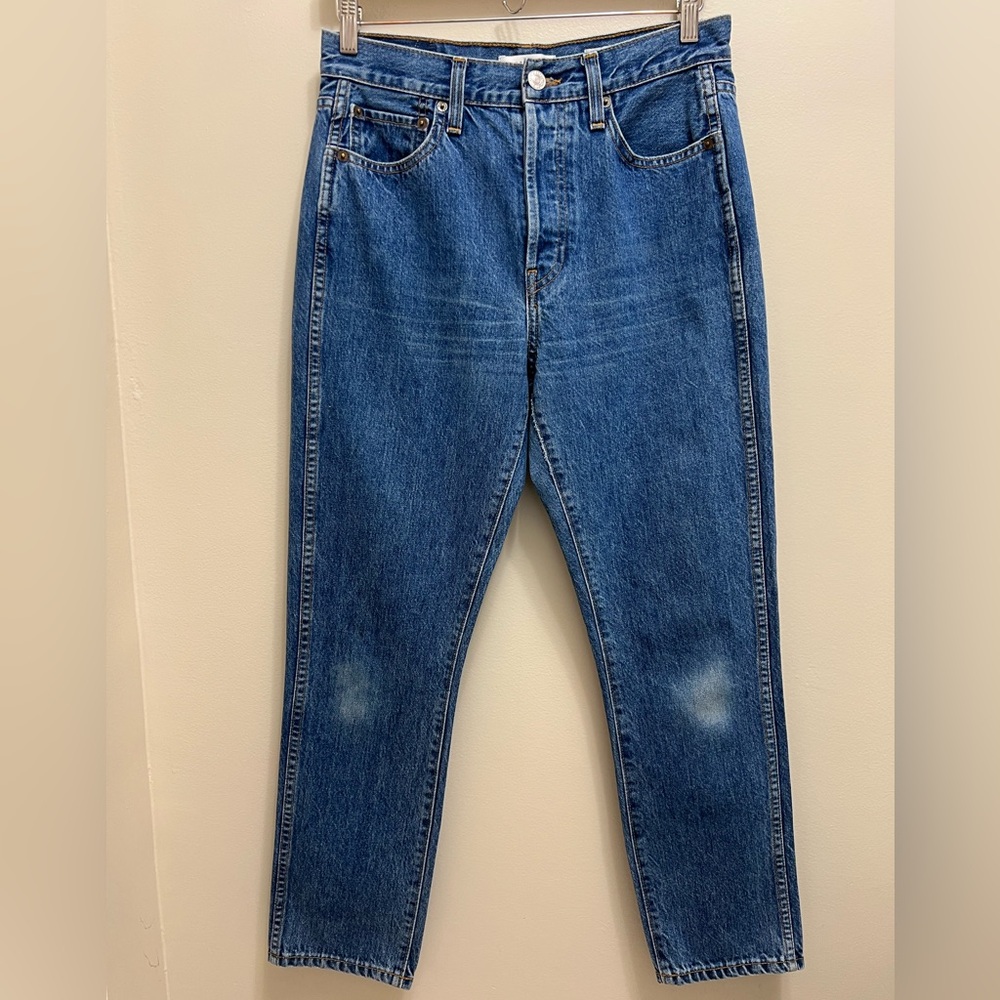 Re/Done Originals Jean High Rise Straight Leg Denim Size 28 - Picture 2 of 11